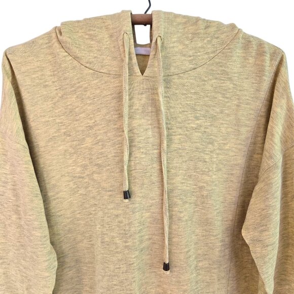 Soft Surroundings Yellow Hoodie Tunic Medium Drawstring Pockets Long Sleeve - Picture 6 of 10